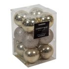 Műanyag gömb krém 6cm 12db-os