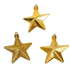 Csillang műanyag arany 6,5cm 8db-os csomag