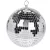 Tükrös gömb ezüst 12cm