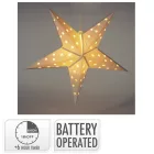 Papír csillag elemes (elem nélkül) 60cm