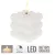 Golyós kocka gyertya fehér LED-es időzítős elemes (elemmel) 6x6cm