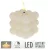 Golyós kocka gyertya ivory LED-es időzítős elemes (elemmel) 6x6cm