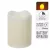 Gyertya LED-es láng effekttel ivory D7cm M9cm