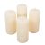 Bársony glitter csavart henger gyertya 55x100mm ivory 4db/csom (db ár)