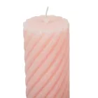 Bársony glitter csavart henger gyertya 55x100mm púder 4db/csom (db ár)