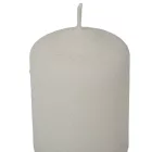 Bársony glitter henger gyertya 50x75mm fehér 4db/csom (db ár)