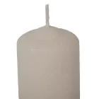 Bársony glitter henger gyertya 50x75mm ivory 4db/csom (db ár)