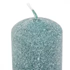 Bársony glitter henger gyertya 50x75mm smaragd zöld 4db/csom (db ár)