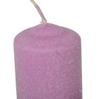 Bársony glitter henger gyertya 50x75mm viola