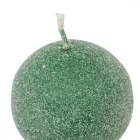 Bársony glitter gömb gyertya 60mm új zöld 4db/csom (db ár)