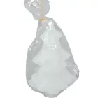 Bársony glitter fenyőfa gyertya 75x100mm fehér 4db/csom