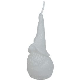 Bársony glitter kicsi hóapó gyertya 55x130mm fehér Bársony glitter kicsi hóapó gyertya 55x130mm fehér