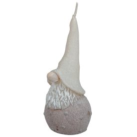 Bársony glitter kicsi hóapó gyertya 55x130mm homok Bársony glitter kicsi hóapó gyertya 55x130mm homok