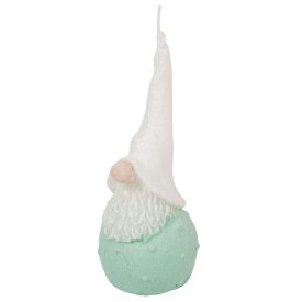 Bársony glitter kicsi hóapó gyertya 55x130mm menta Bársony glitter kicsi hóapó gyertya 55x130mm menta