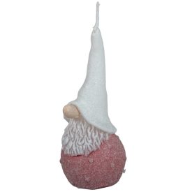 Bársony glitter kicsi hóapó gyertya 55x130mm piros Bársony glitter kicsi hóapó gyertya 55x130mm piros