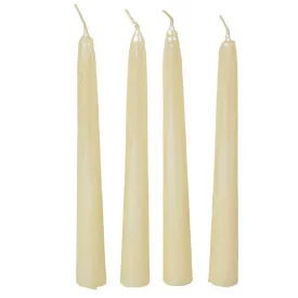 Bársony metál spitz gyertya 195mm ivory 4db/csom (db ár)