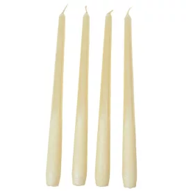   Bársony metál sziluett gyertya 300mm ivory 4 darabos csomagban rendelhető