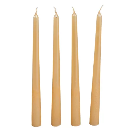 Bársony metál sziluett gyertya 300mm púder