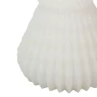 Bársony glitter origami fenyő gyertya 90x120mm fehér