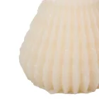 Bársony glitter origami fenyő gyertya 90x120mm ivory