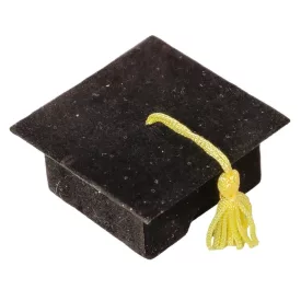 Bársony papírdoboz ballagási sapi M2,5x6cm