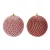 Háló mintás gömb glitteres pink 8cm