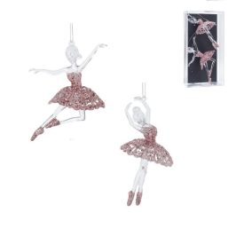 Ballerina akasztós pink műa 15cm 2db-os Ballerina akasztós pink műa 15cm 2db-os