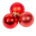 Műanyag gömb piros 5cm 10db-os