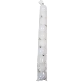 Műanyag gömb fehér 5cm 10db-os