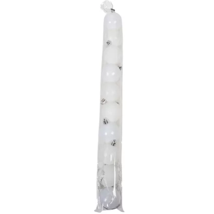 Műanyag gömb fehér 5cm 10db-os