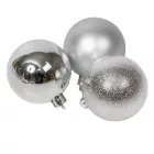 Műanyag gömb ezüst 6cm 9db-os
