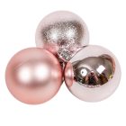 Műanyag gömb rózsaszín mix 6cm 9db-os