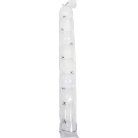 Műanyag gömb fehér 6cm 9db-os