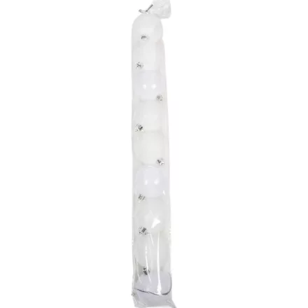 Műanyag gömb fehér 6cm 9db-os