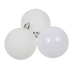 Műanyag gömb fehér 6cm 9db-os