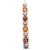 Műanyag gömb amber mix 6cm 9db-os