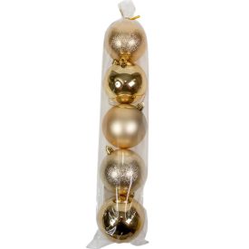 Műanyag gömb arany 5cm 9db-os