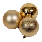 Műanyag gömb arany 5cm 9db-os