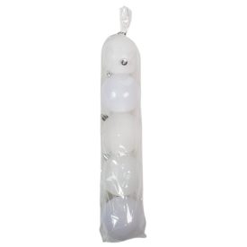 Műanyag gömb fehér 8cm 5db-os