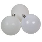 Műanyag gömb fehér 8cm 5db-os