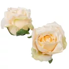 Rózsa virágfej krém 9cm