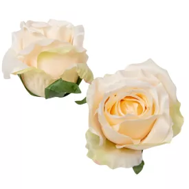 Rózsa virágfej krém 9cm