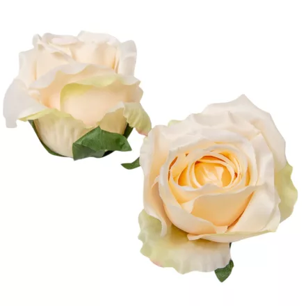 Rózsa virágfej krém 9cm