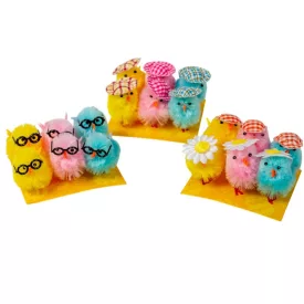 Csirke figura tavaszi 4,5cm 6db-os csomag