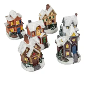 Házikó világítós polyresin 9,5cm