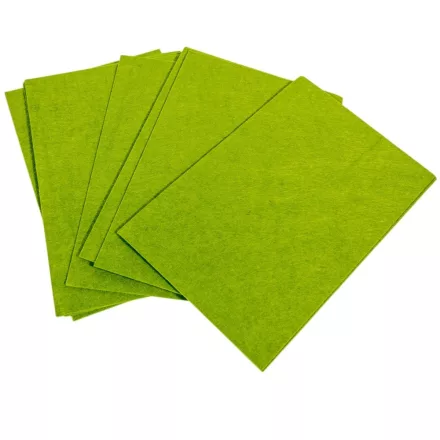 Barkács filc lap A4 méret olíva 2mm 10db-os csomag