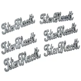 Fa Isten hozott felirat szürke 10cm 6db-os csomag