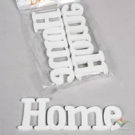 HOME felirat fehér 15cm 4db-os csomag