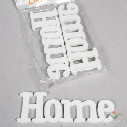 HOME felirat fehér 15cm 4db-os csomag
