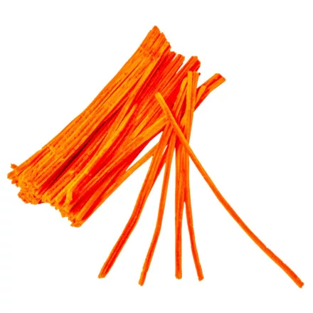 Zsenília drót - narancs 100db-os